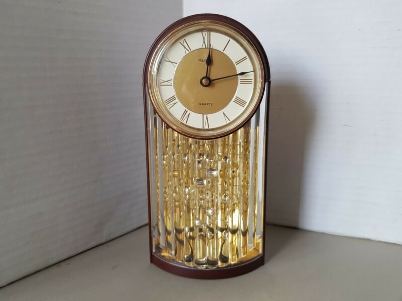 Vintage Anniversary Kundo Clock Pendulum Creates Bubble illusion Mantle