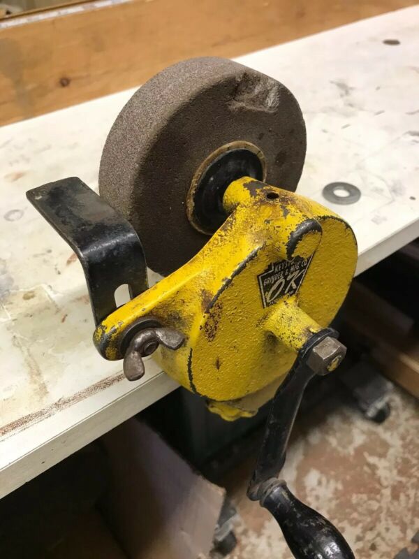 Vintage Hand Crank Bench Grinder Antique Price Guide Details Page