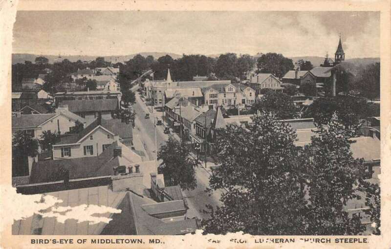 Middletown Maryland Birds Eye View Vintage Postcard AA19034 Antique