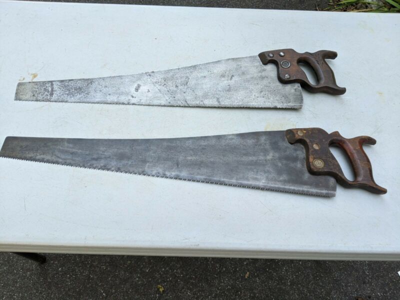 Antique hand saws Warranted Superior 25