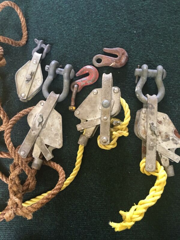 Old Fence Stretcher Rope, Clamps & Pulleys Antique Price Guide