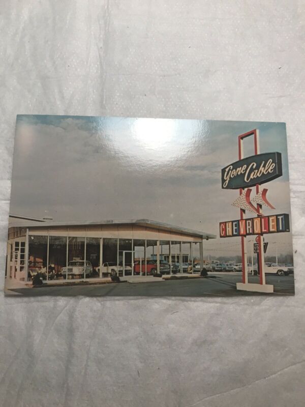 Cheverolet Postcard Vintage Independence Missouri Noland Road Car