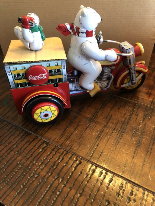 Coca Cola Soda Pop Franklin Mint WindUp Motor Trike Coke