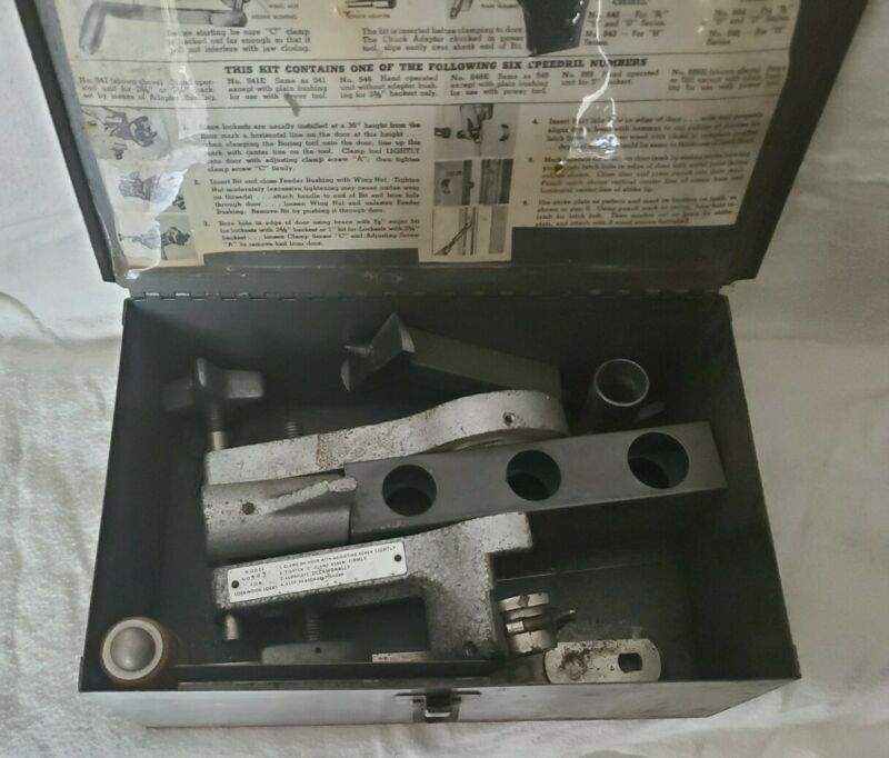 Lockwood Speedril Model No. 541 Door Lock Mortising Tool Antique