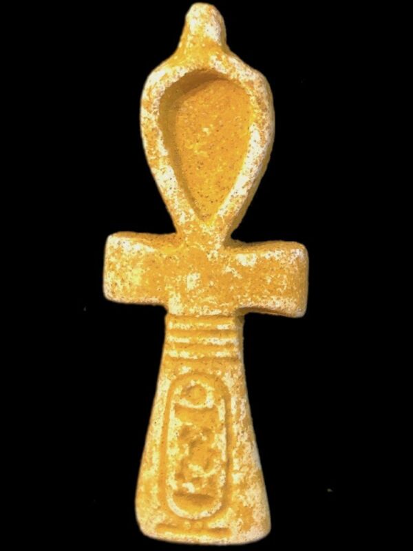 BEAUTIFUL ANCIENT EGYPTIAN ANKH CROSS AMULET 300 BC (meaning Of Life) (16) Antique Price