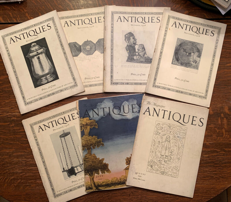 Lot 7 The Magazine ANTIQUES 19201930s Furniture Pottery Glass Pewter