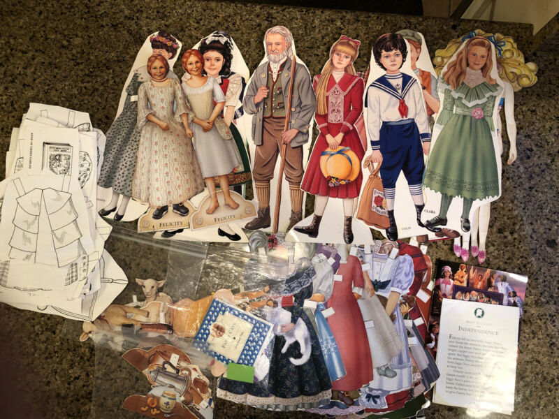 Vintage An American Girl Paper Dolls Huge Lot 100+ Pieces Antique