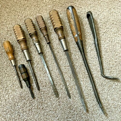 VINTAGE 8 SCREWDRIVERS STANLEY 2701 PROTO 9701 MAC TOOL SABINA 14