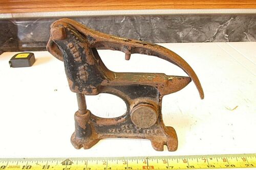 NICE OLD ANTIQUE RIVET PUNCH TOOL WITH ANVIL -- Antique Price Guide ...