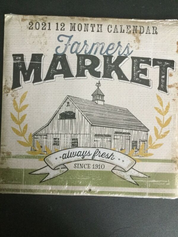 2021 Farmers Market Calendar Brand New From Dollar Tree Antique