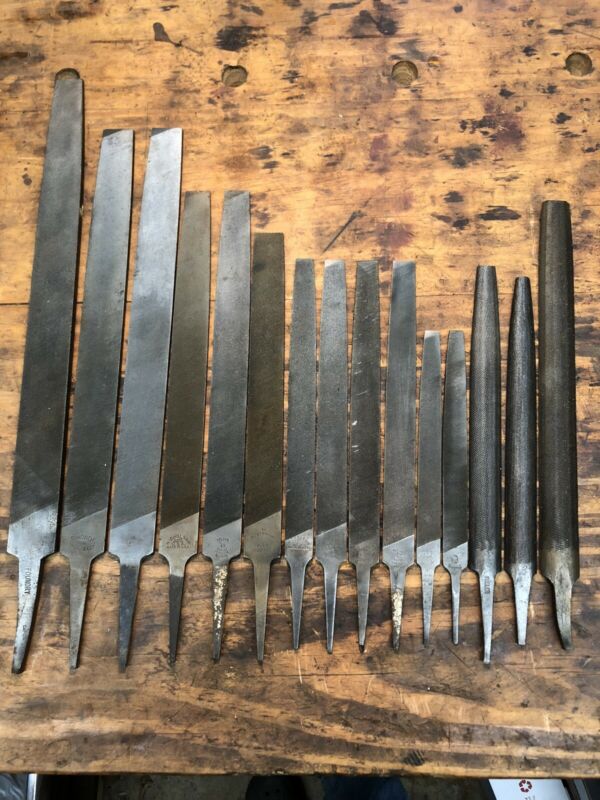 Assortment of 15 Vintage Metalworking, Blacksmith Metal Files