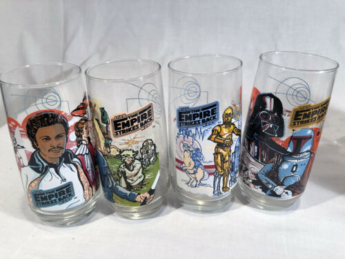 vintage star wars glasses from burger king