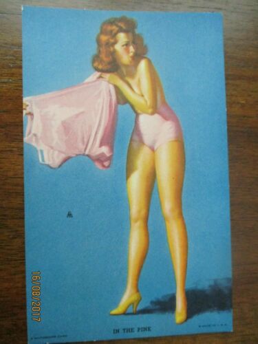 Vintage 1940s Pin Up Arcade Mutoscope Card In The Pink Antique Price Guide Details Page