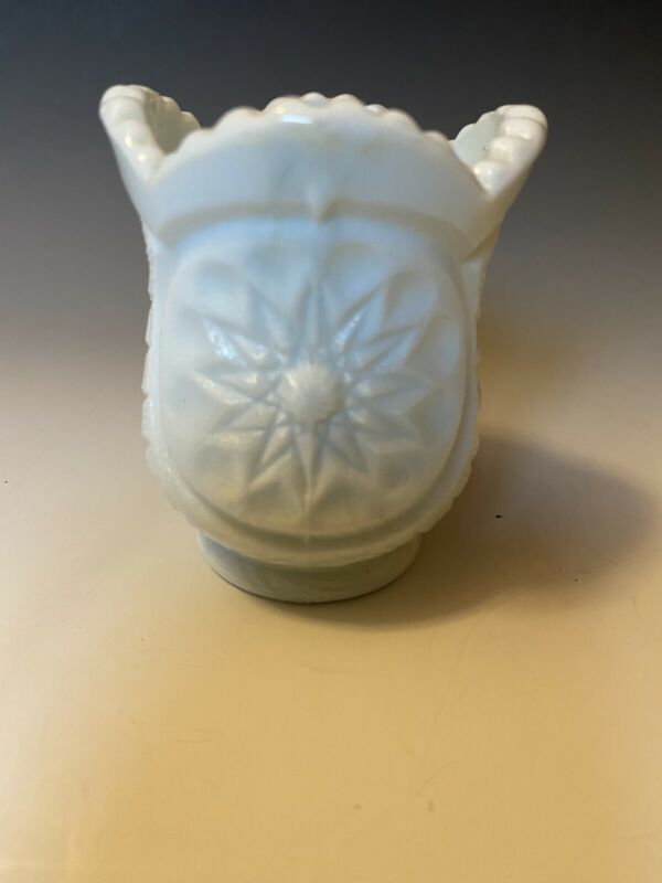 Vintage Milk Glass Sunflower Toothpick Holder 2 3/4” Antique Price Guide Details Page