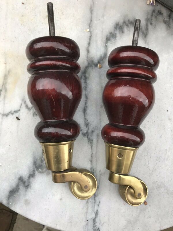 Antique Style Armchair Legs With Brass Castors Antique Price Guide