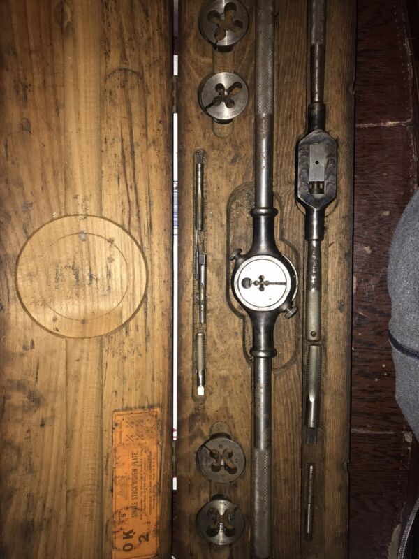 Greenfield Tap And Die Corporation Set Wooden Box Antique Price