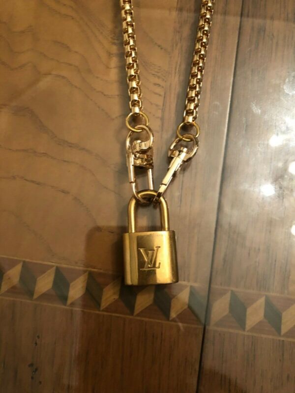 Louis Vuitton Padlock Necklace Gold Statement Antique Price Guide