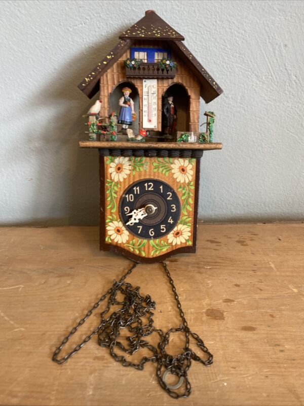 Vintage Cuckoo Clock Dancing Figures Antique Price Guide Details Page