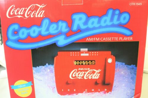 Coca Cola Nostalgic Cooler Radio Am Fm And Cassette Otr 1949 W Original Box Antique Price Guide
