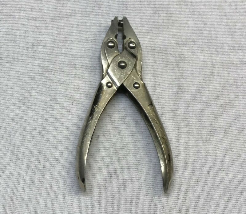 Vintage Leather Hole Punch Bernard W. Schollhorn Co. Patent 1913