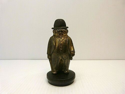 Vintage / Antique Figural Man With Derby Hat Table Lighter With ...