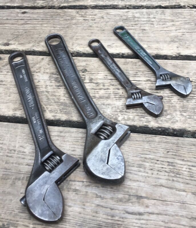 OLD USED VINTAGE ANTIQUE TOOLS WRENCHES DIAMOND USA AUTO MECHANIC TRUCK