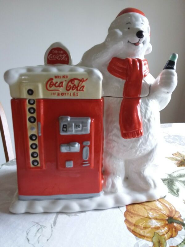 Collectible Coca Cola Polar Bear Vintage Coke Vending Machine Cookie