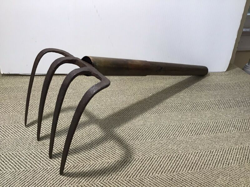 VINTAGE FOUR TINE CLAM OYSTER QUAHOG RAKE Antique Price Guide