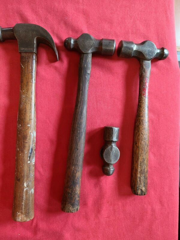 Vintage Hammer Lot [4] Vaughan Claw Super Steel / Ball Peen Bonney 15
