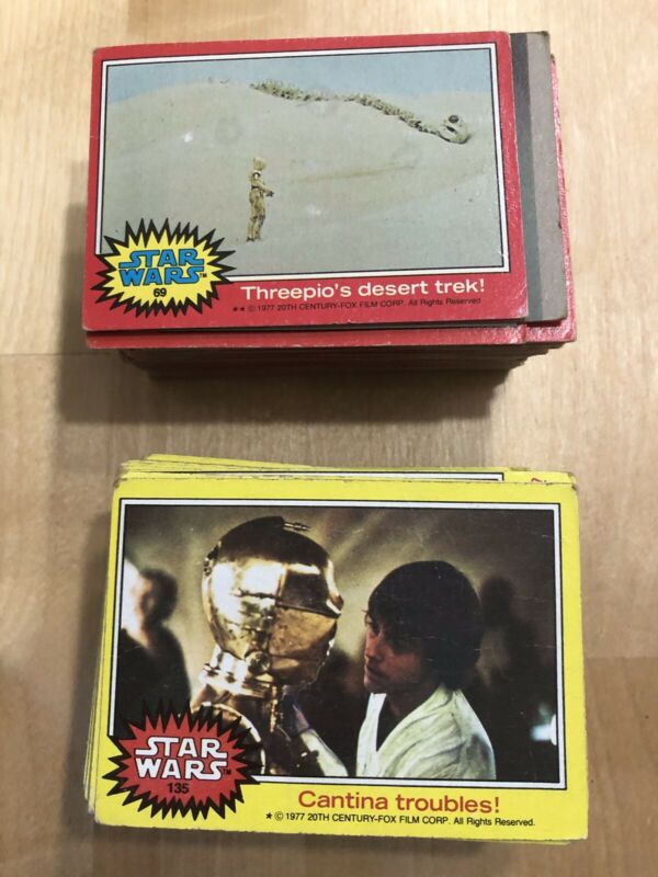 star wars collector cards 1977 value