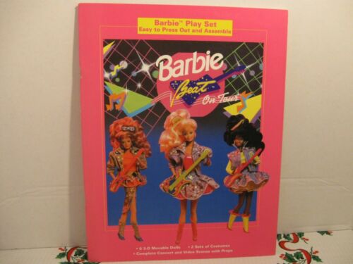 Vintage Barbie Beat On Tour Paper Doll Play Set 3-D Dolls Price Stern ...