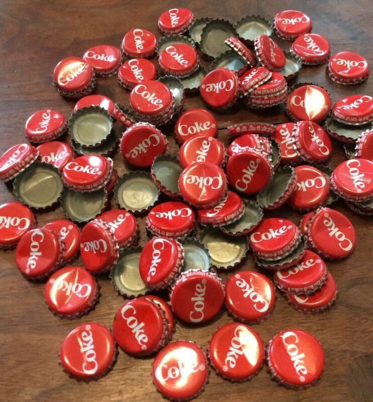 Lot of 100 Coke Bottle Caps, Used Red Coca Cola Caps Antique Price