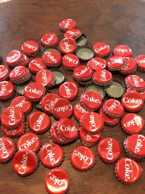 Lot of 71 Coke Bottle Caps, Used Red Coca Cola Caps Antique Price