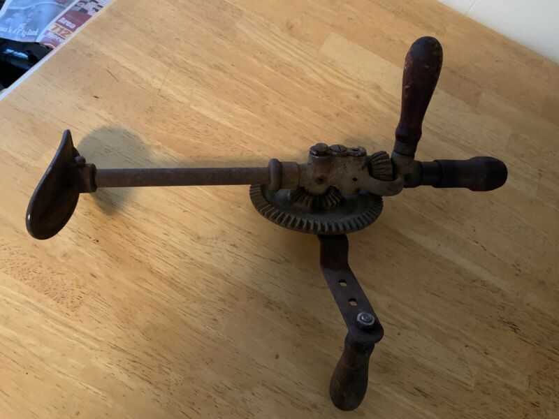 Vintage Brace Bit Hand Drill 2 Speed Antique Price Guide Details Page