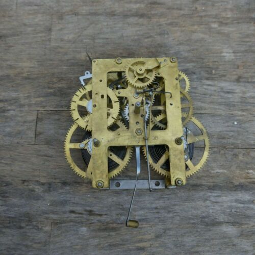 antique e ingraham kitchen clock / shelf clock movement Antique