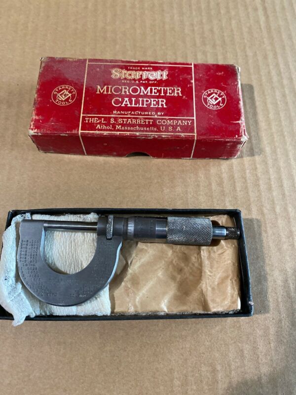 Starrett Micrometer Caliper No. 113 Antique Price Guide Details Page