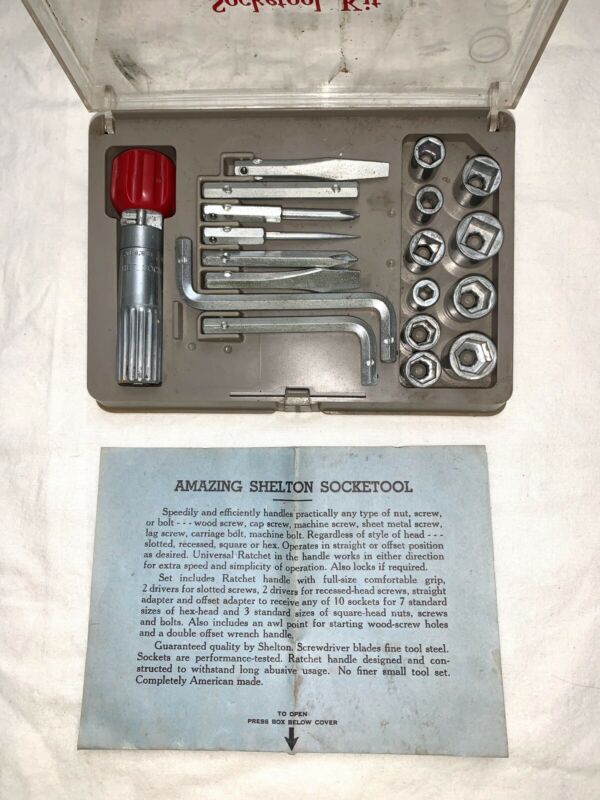 Vintage Socket Tool Kit By Shelton Ratcheting Socket Tool Set Antique Price Guide Details Page