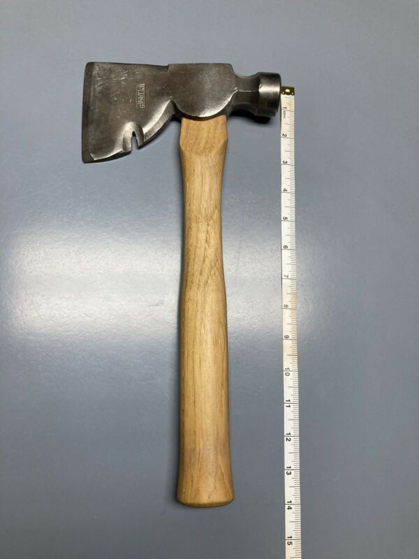 Vintage PLUMB hatchet axe with handle nail puller octagon hammer head