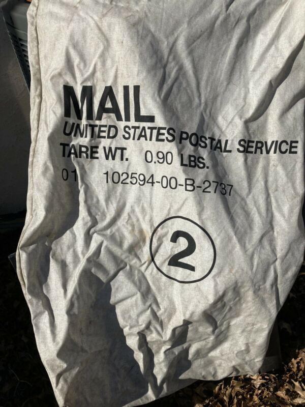 USPS 2 Canvas Mail Sacks(5) Antique Price Guide Details Page