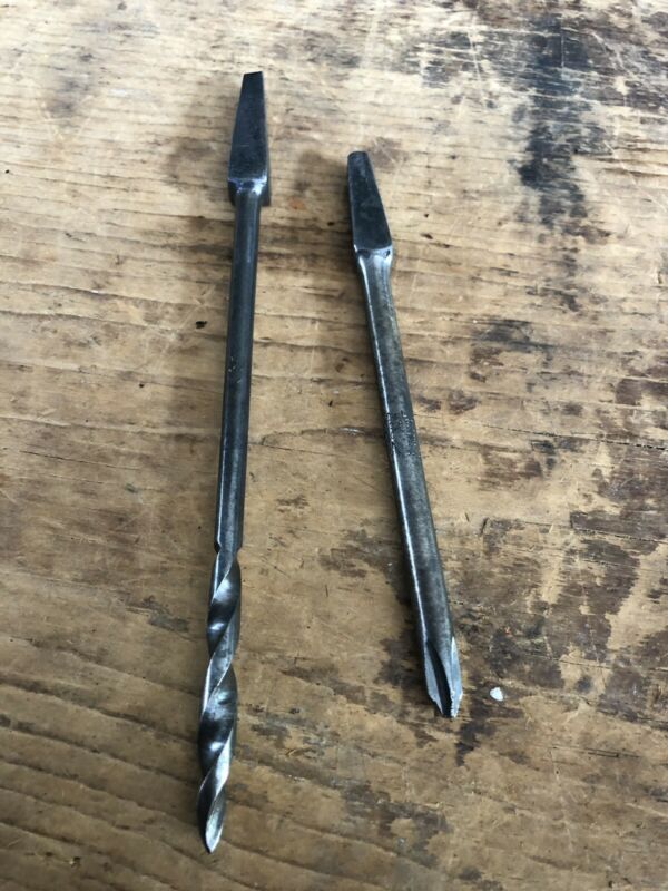 2 Vintage Auger Bits Rare Stanley 262 Phillips Head And Drill Bit 4
