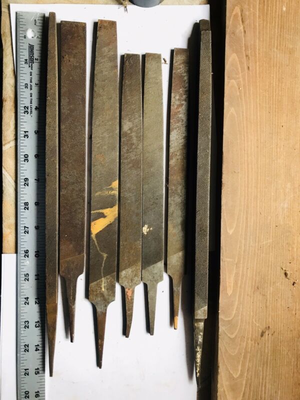 vintage metal files Nu Cut/star/delta/bluegrass Lot Of 6 Antique
