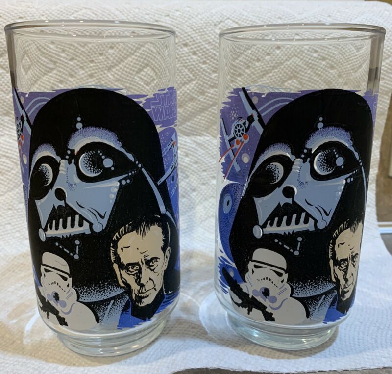 vintage star wars glasses from burger king