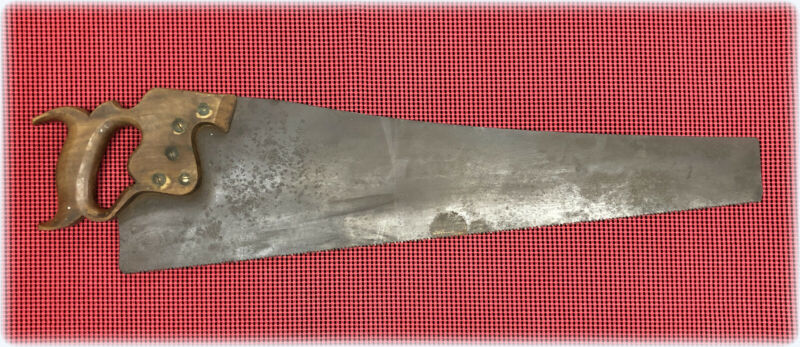 Vintage Henry H Disston & Sons Philada 28 inch RIp Hand Saw -- Antique ...