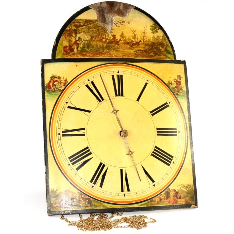 30 HOUR WEIGHT DRIVEN CHAIN GRANDFATHER CLOCK MOVEMENT WITH DIAL