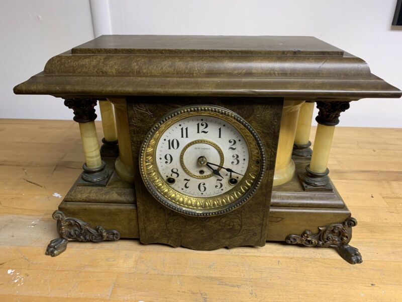 Clock, antique pre 1930 Seth Thomas mantel clock Antique Price Guide Details Page
