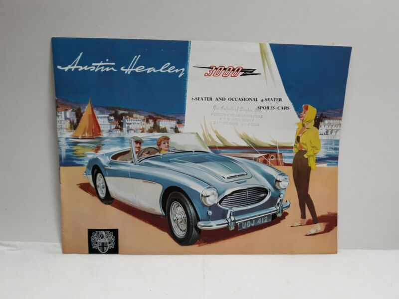Vintage 1960s Austin Healey Dealer Sales Marketing Brochure Catalog Car
