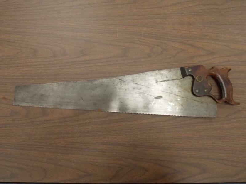 Vintage HENRY DISSTON & SONS 12 TPI Hand Saw 24 3/8" Longest Blade