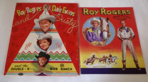 Roy Rogers Dale Evans Double R Bar Ranch Paper Dolls Cut Set Roy Rogers ...