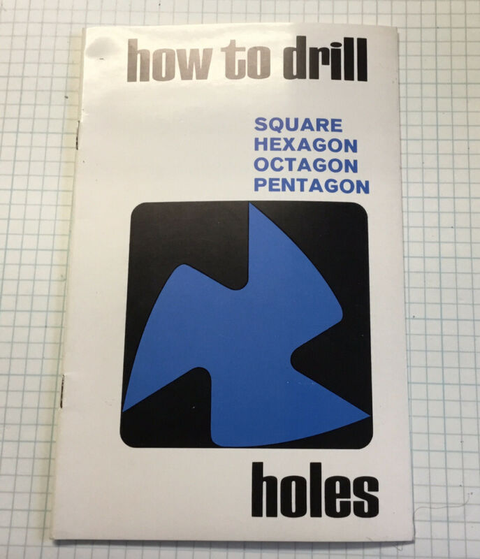 Original 1966 Watts Brothers Catalog How To Drill Square Hexagon