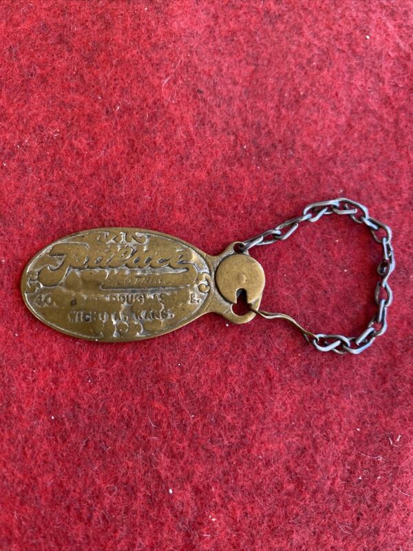 Antique Brass Keychain Fob Palace Clothing Co 402 E Douglas Ave Wichita ...